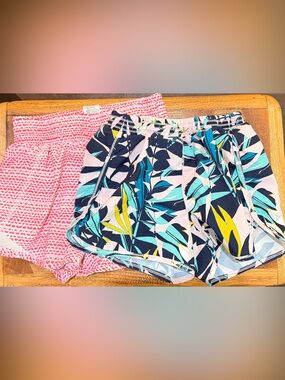 Two pairs girls athletic shorts - size 10/12